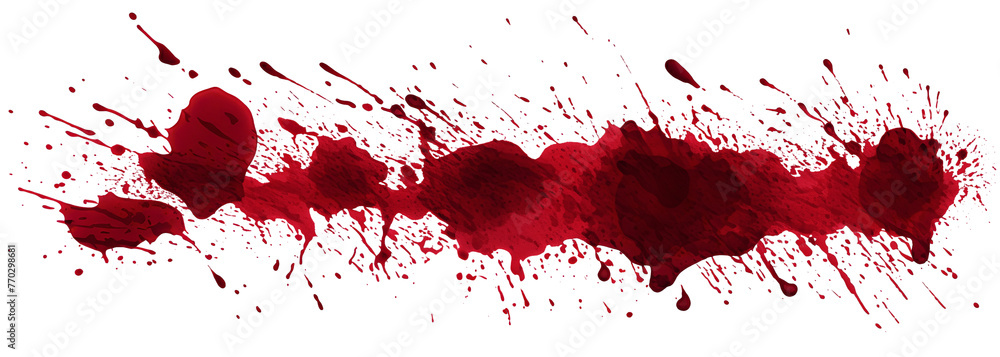 Blood stains cut out Blood stains cut out