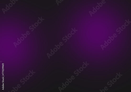 Black and dark violet and purple smooth gradient abstract background image,Dark tone.Science or technology display concept. Metal or metallic color. spotlight in room or studio.Graphic illustration.