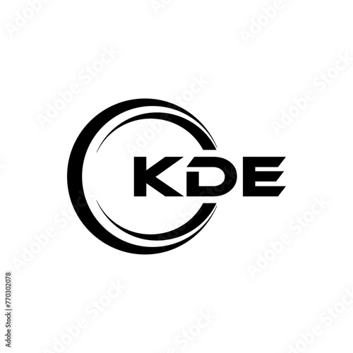 KDE Letter Logo Design, Inspiration for a Unique Identity. Modern Elegance and Creative Design. Watermark Your Success with the Striking this Logo. photo