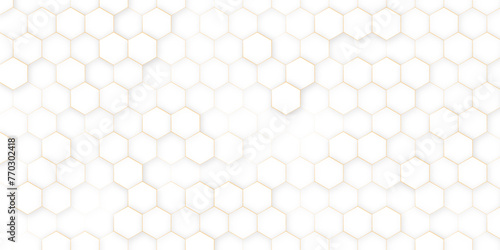 Seamless pattern of the hexagon. Illustration of hexagon pattern is abstract pattern arranged of hexagon from shape of beehive and honeycomb