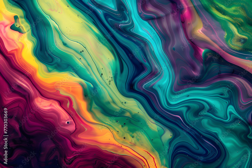 Fototapeta premium Abstract painting vibrant background