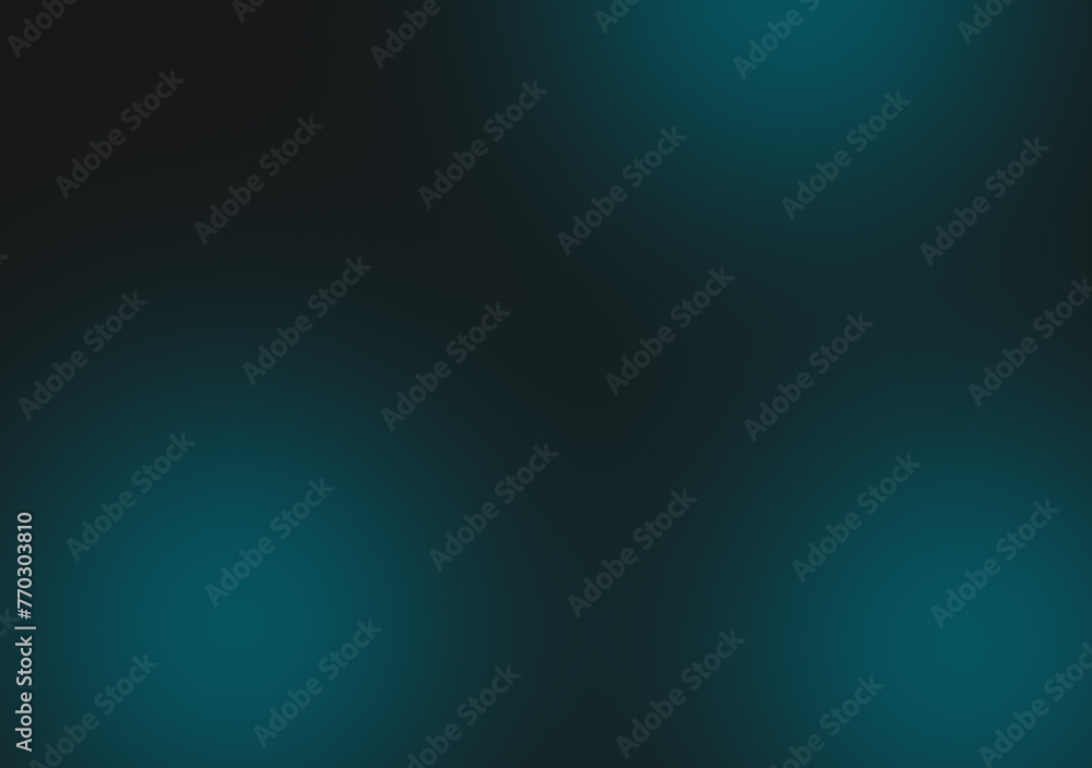 Black and dark green or blue smooth gradient abstract background image,Dark tone.Science or technology display concept. Metal or metallic color. spotlight in room or studio.Graphic illustration.