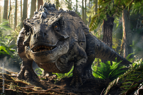 Tyrannosaurus Rex in the Jungle: The Roar of a Living Historical Monster © Сергей Косилко