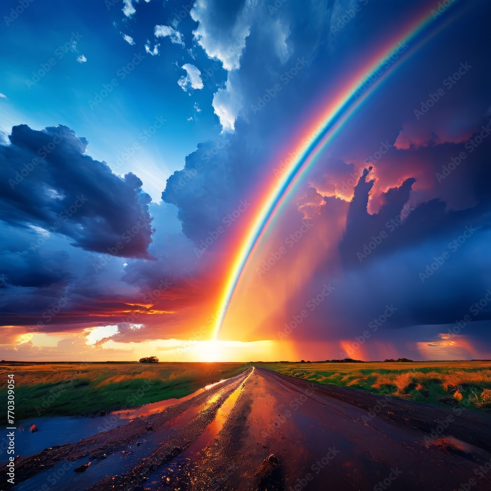 rainbow and beautiful sights