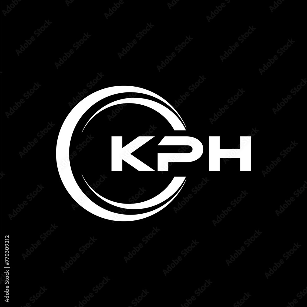 KPH letter logo design with black background in illustrator, cube logo, vector logo, modern alphabet font overlap style. calligraphy designs for logo, Poster, Invitation, etc. KPH letter logo design with black background in illustrator, cube logo, vector logo, modern alphabet font overlap style. calligraphy designs for logo, Poster, Invitation, etc.