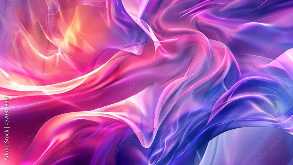 Abstract background with smooth wavy lines in pink and blue colors. Abstract background with smooth wavy lines in pink and blue colors.