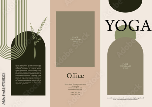 Yoga Center Trifold Brochure