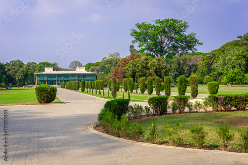 Tipu Sultan’s Summer Palace or Dariya Daulat Bagh in Srirangapatna, Tipu Sultan’s summer palace was built during 1778-1784 AD. Construction was initiated by Hyder Ali & completed by Tipu Sultan. photo
