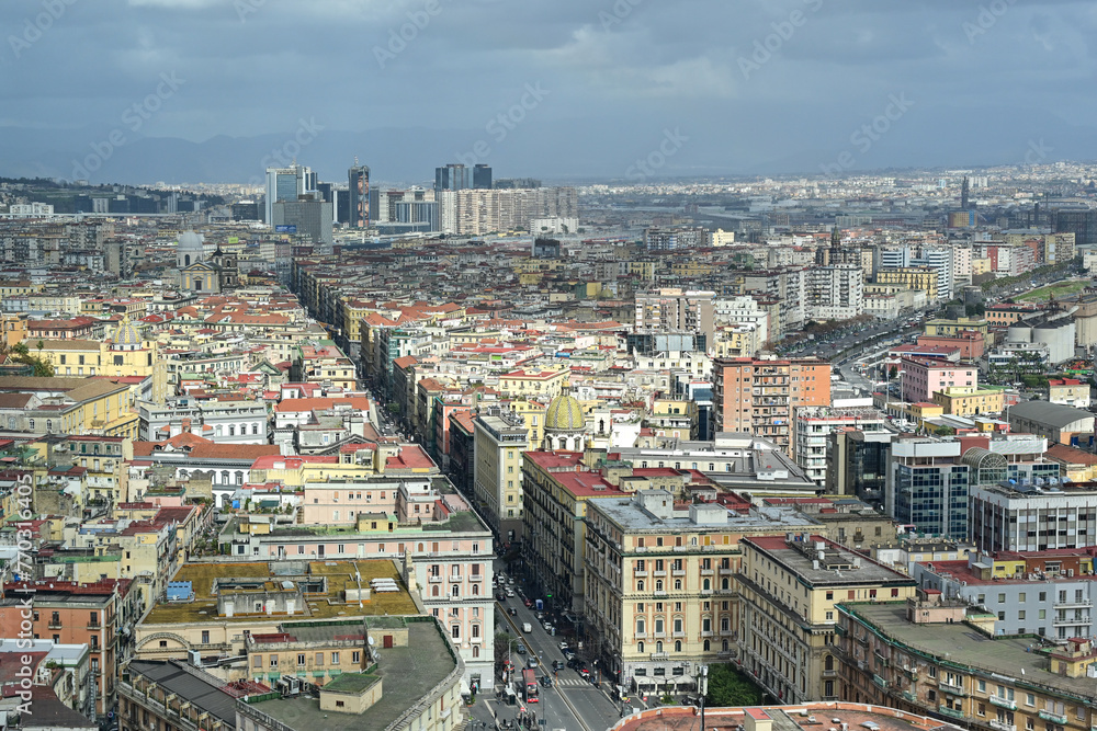 Obraz premium Napoli (Naples) and mount Vesuvius in the background Italy, Campania