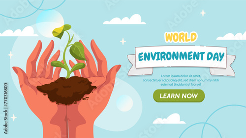 World environment day vector poster