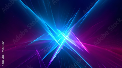 Abstract background with neon light