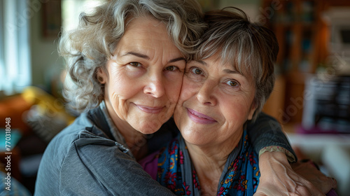 mother and daughter hugging 