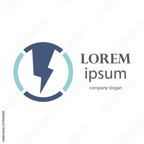 Free Download illustration of a lightning logo with the letter a - GFXLoad