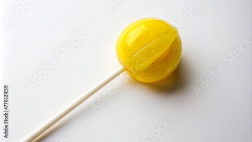 A bright lollipop on a white background. Delicious lollipop: photo. Sweet lollipop: colorful photo. Lollipop: photo on a white background. Bright colors: a photo of a lollipop.