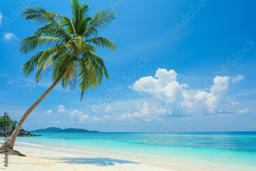 photo beautiful tropical beach and sea