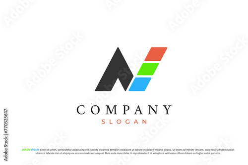 logo letter n gas oil factory business