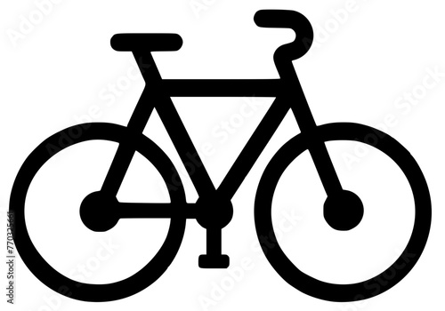 bicycle icon vector illustration Generative AI
