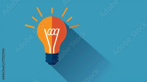 A minimalist illustration of a lightbulb symbolizing the 