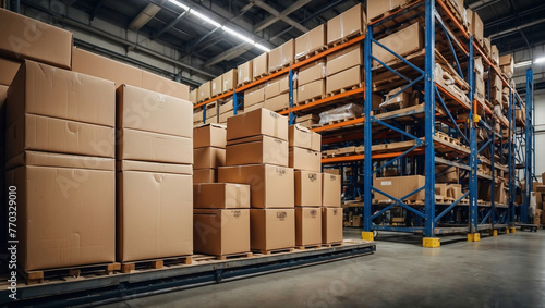 Effiziente Lagerhaltung und Warenorganisation in einer modernen Logistikhalle