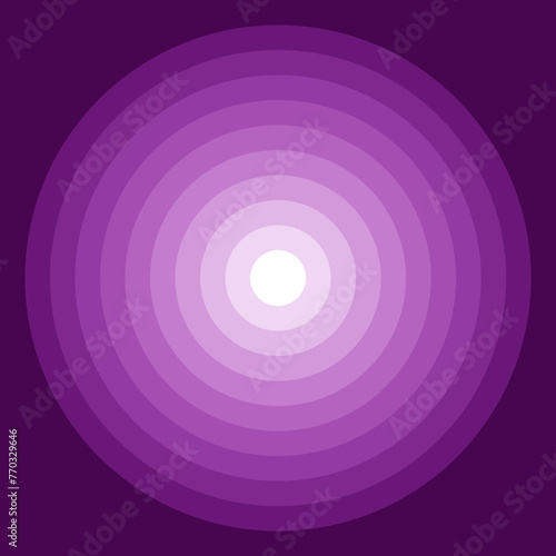 Fototapeta Naklejka Na Ścianę i Meble -  Illustration of Gradient Purple Multiple Layers Sphere Radius Abstract Background
