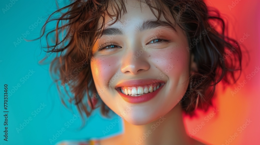 Close Up Portrait of a Smiling Person