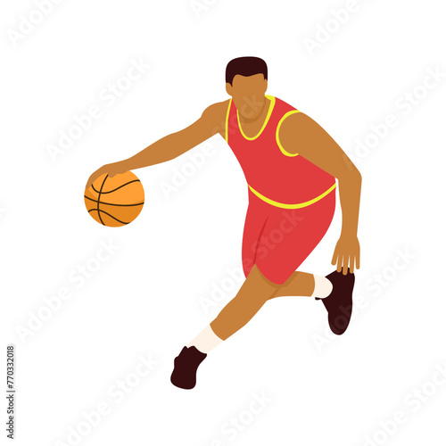 Basket Player Illustration