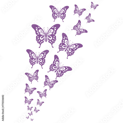 Flying Butterflies Illustration © Gisella