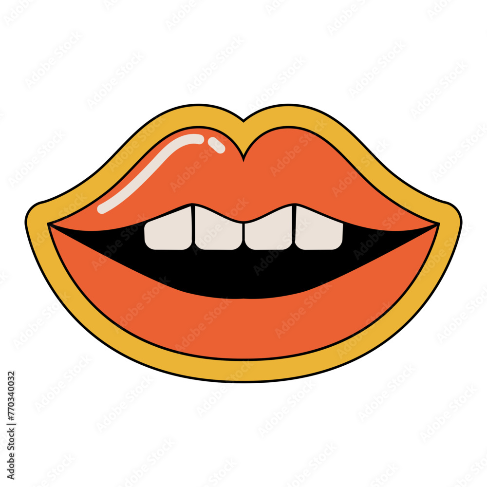 Retro Sticker Illustration Retro Sticker Illustration