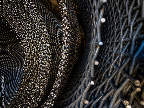 Metal wire mesh at a factory