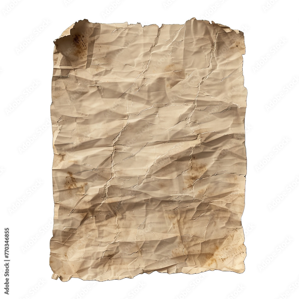 old crumpled paper transparent background png isolated on white background old crumpled paper transparent background png isolated on white background