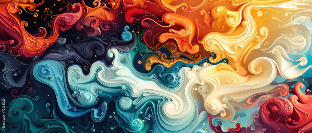 Psychedelic patterns, vibrant swirls, visual trip Psychedelic patterns, vibrant swirls, visual trip