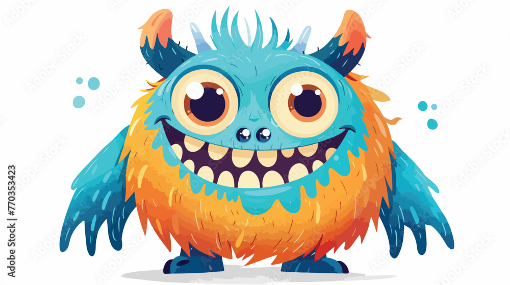 Cute Monster Character Cartoon Mascot Clipart Vector 