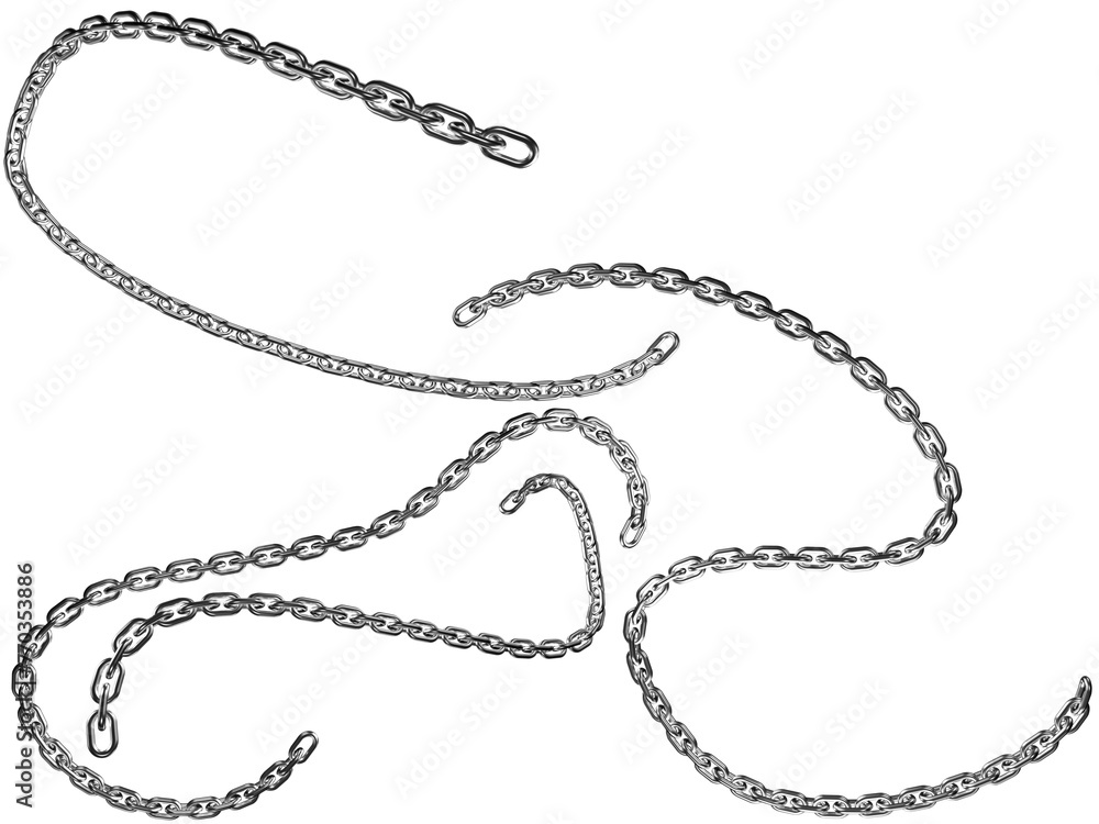 Chain texture white background stoke image Chain texture white background stoke image
