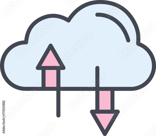 Cloud Storage Vector Icon