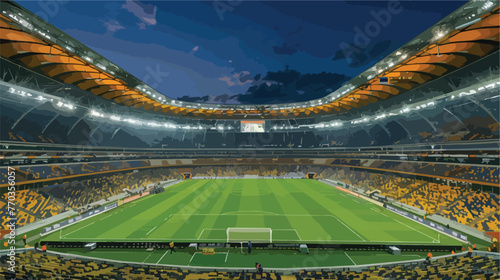 Stadium flat vector  illustration 