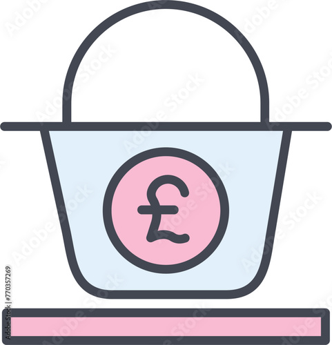 Pound Basket Vector Icon