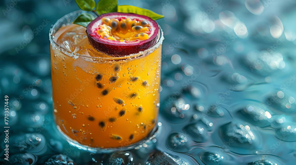 Tropical Dew Sweetness Infused in a Passion Fruit Cocktail Creation