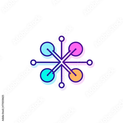 Peer To Peer icon on white background