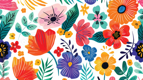 flower abstract textures and backgrounds flat vector 