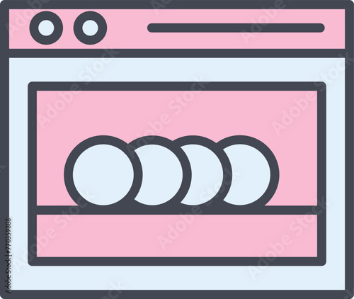 Dishwasher Vector Icon