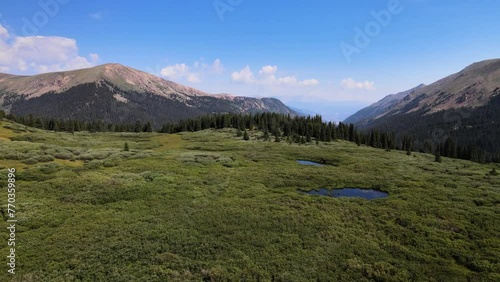 4k Aerial Drone Footage at Guanella Pass near Georgetown Colorado Rocky Mountains photo