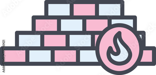 Firewall Vector Icon