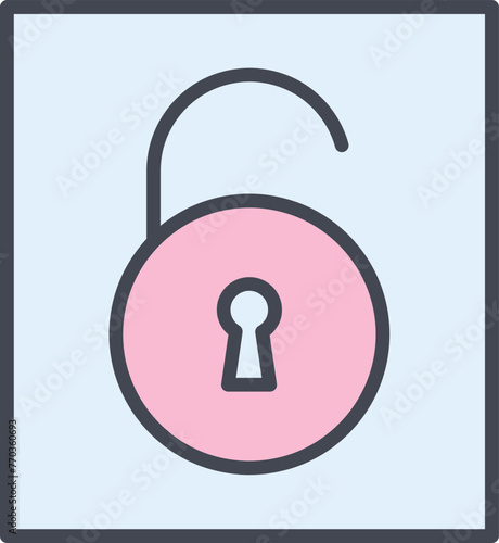 Open Lock I Vector Icon