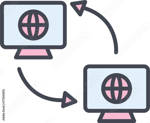 Synchronization Vector Icon