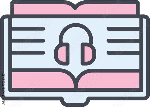 Audio Book Vector Icon