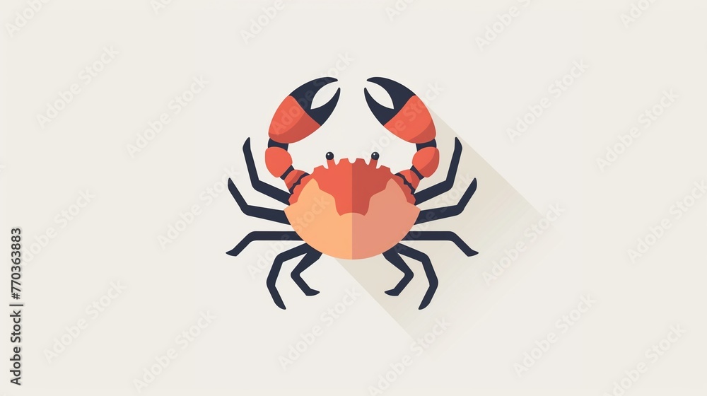 Fototapeta premium Craft a charming cat icon simple vector illustration on white background no text, shadow, or watermark Colorful accents added , 8K resolution