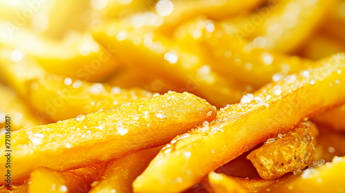 Heap of Crispy Potatoes on a Table