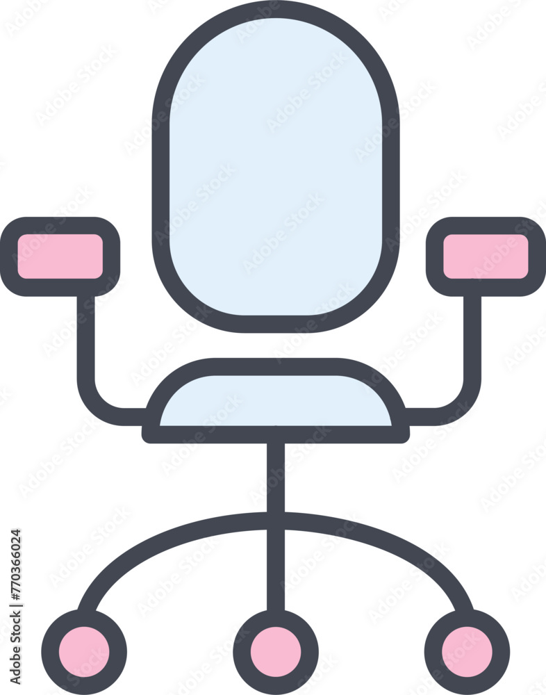 Revolving Chair Vector Icon Revolving Chair Vector Icon
