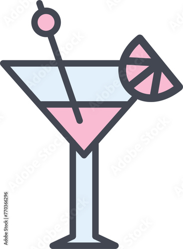 Martini Vector Icon