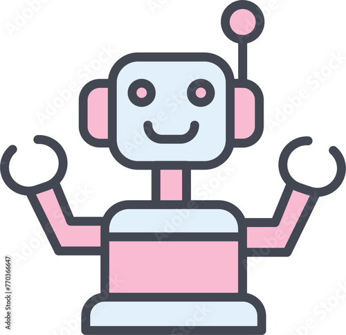 Industrial Robot III Vector Icon